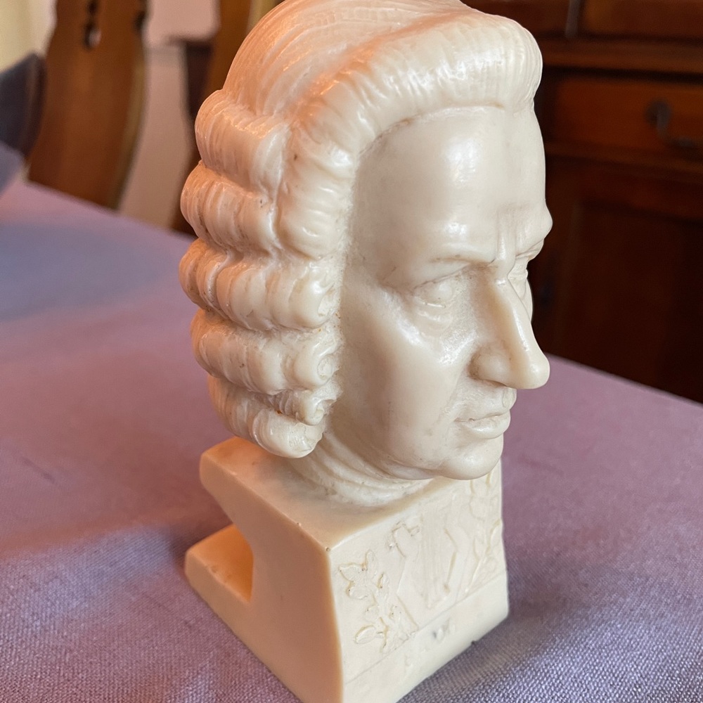 Vintage A. Santini Italian Sculpture of "Bach" - Made in Italy